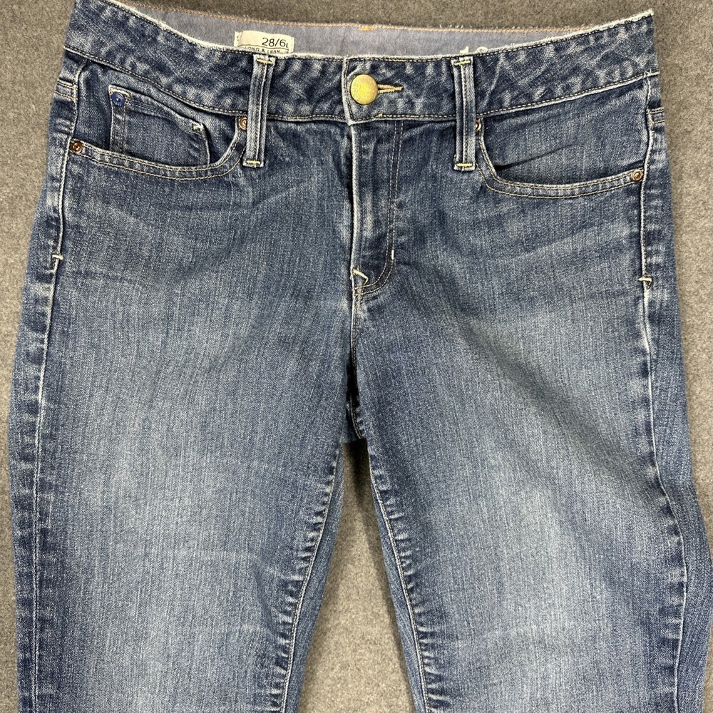 Gap Jeans Women 6 L Boot Cut Long‎ Lean Low Rise Dark Wash Denim Canada 31x34.5 - Picture 3 of 11